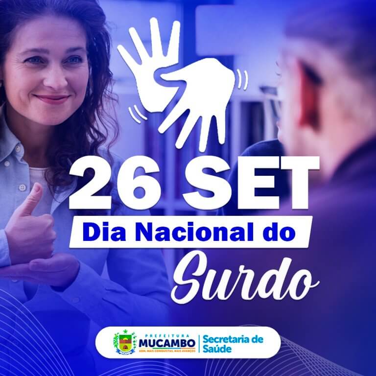 De Setembro Dia Nacional Do Surdo Prefeitura De Mucambo